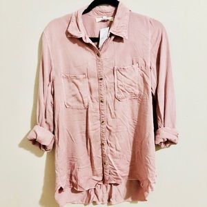 Super Soft Pink Button Down